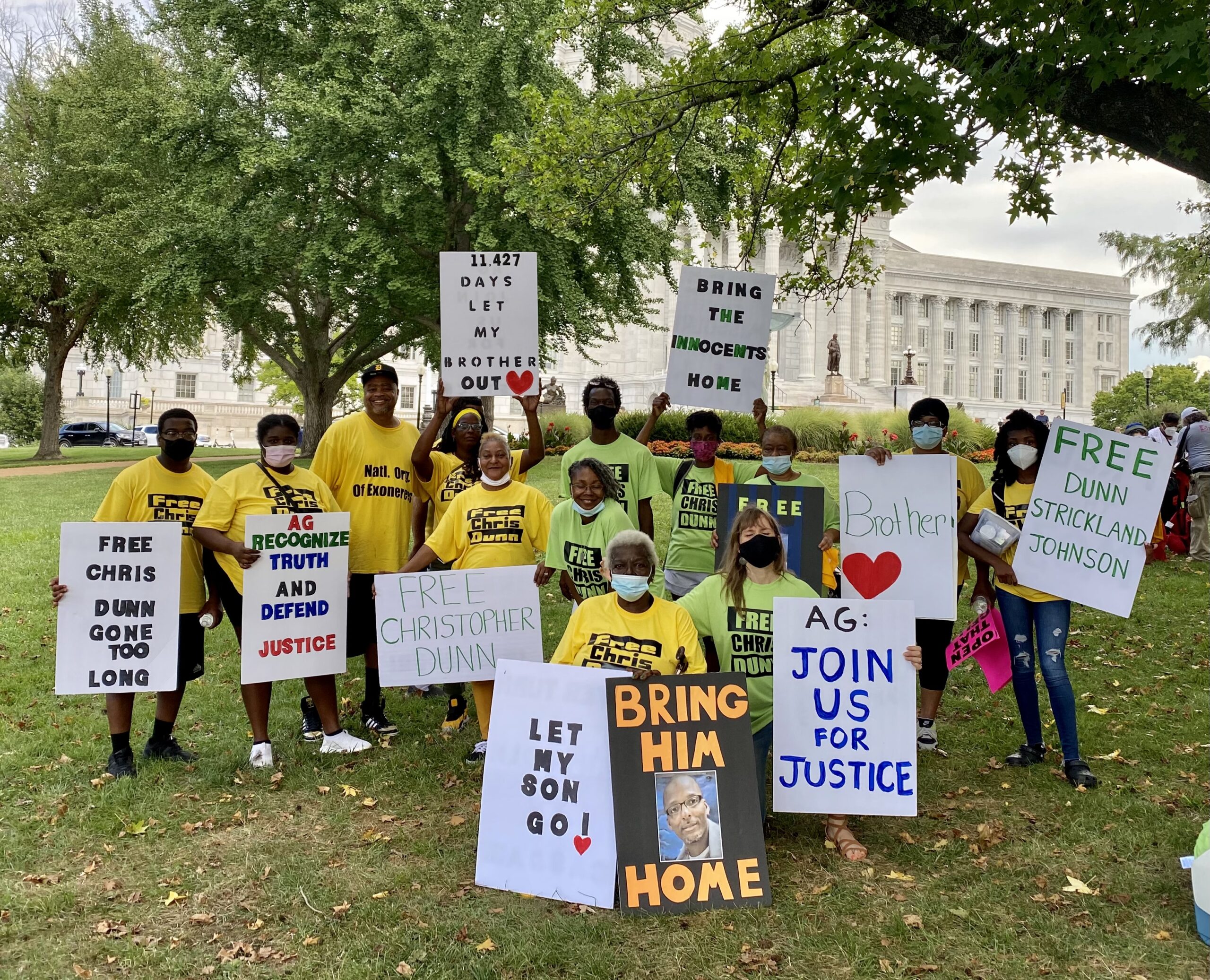 Supporters rally for justice in Jefferson City